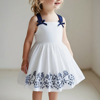 Stylish White Dress for Baby Girls