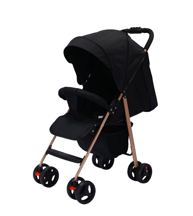 Golden Black Baby Stroller